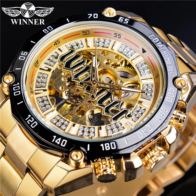 New European and American Style Men's Fashion and Leisure Genuine Hollow Mechanical Movement Automatic Mechanical Men's Watch