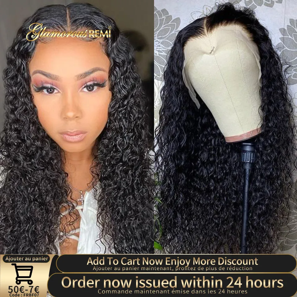 

Curly Human Hair Wig 13x4 Brazilian Curly Lace Front Wigs For Women Human Hair Preplucked 4x4 Deep Curly Lace Wig Natural Color