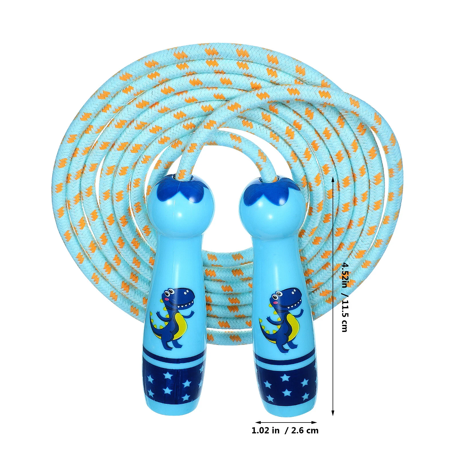 

Jump Rope Dinosaur Pattern Adjustable Cotton Skipping Rope Physical Education Equipment for Beginner