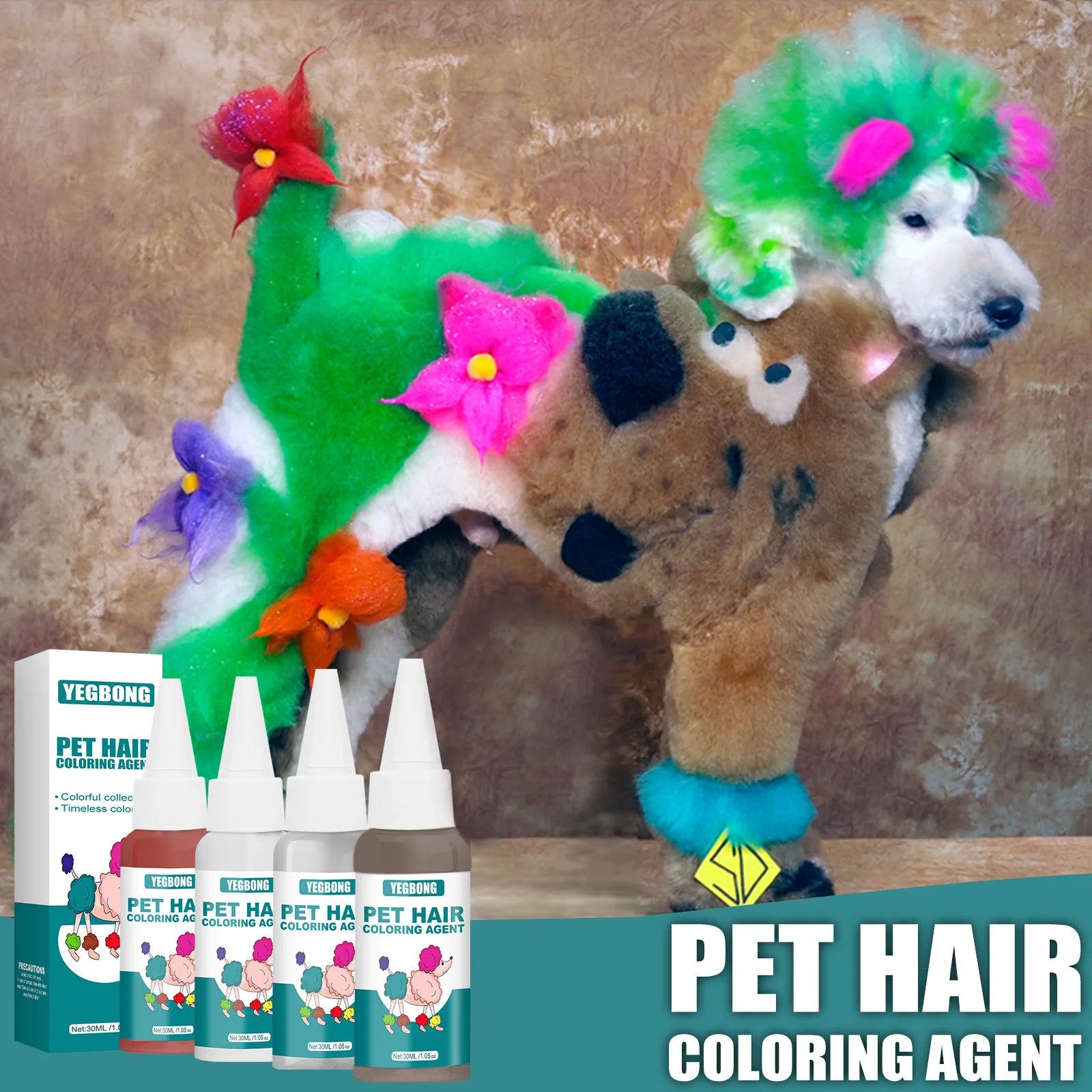 

Disposable Non-Harmful Hair Coloring Cream For Pets