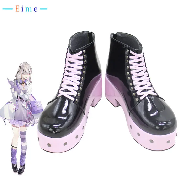 

Sukoya Kana Cosplay Shoes Halloween Carnival Boots PU Leather Shoes Vtuber Cosplay Props Custom Made