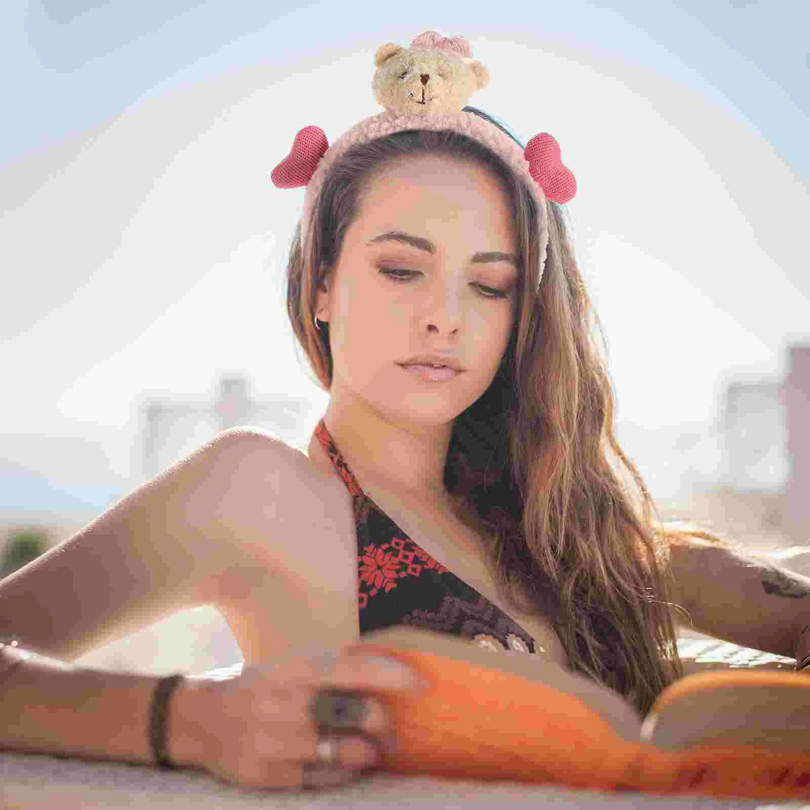 2 шт. повязка для волос с кроликом и животными украшение женской головы на голову