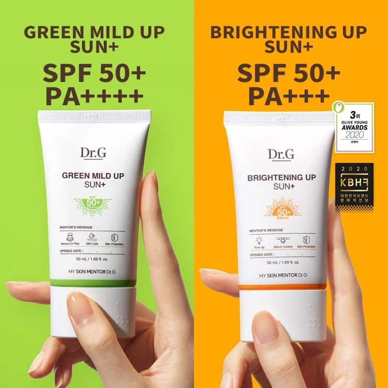 

Dr.G Sunscreen Green Mild Up Sun Plus / Brightening Up Sun Plus 50ml Drg Repair Facial Body Sunblock Sun Care Protector Solar