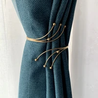 2pcsset modern metal curtain bandage bedroom living curtain decoration accessories holdback curtain hooks