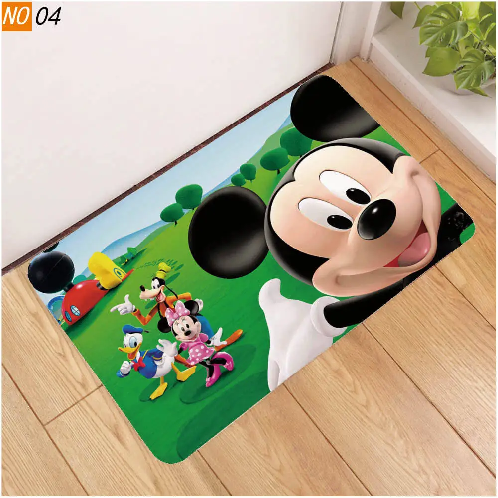 

Disney Series Mickey Minnie Floor Mat Area Rug Kid Bedroom Carpets Non-slip Bathroom Carpet Floor Mat Home Decoration