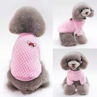 dog winter costume warm dog fleece sweater kitty puppy teddy bichon hiromi outftis dog costumes small dog clothes puppy clothes