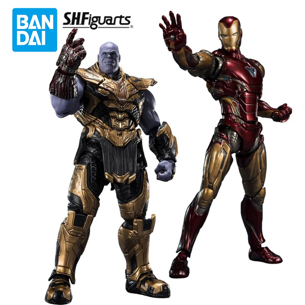 

Original Bandai SHFiguarts Marvel Thanos AVG4 Iron Man Mark 85 Thanos Avengers:endgame The Infinity Saga Action Figure Model Toy