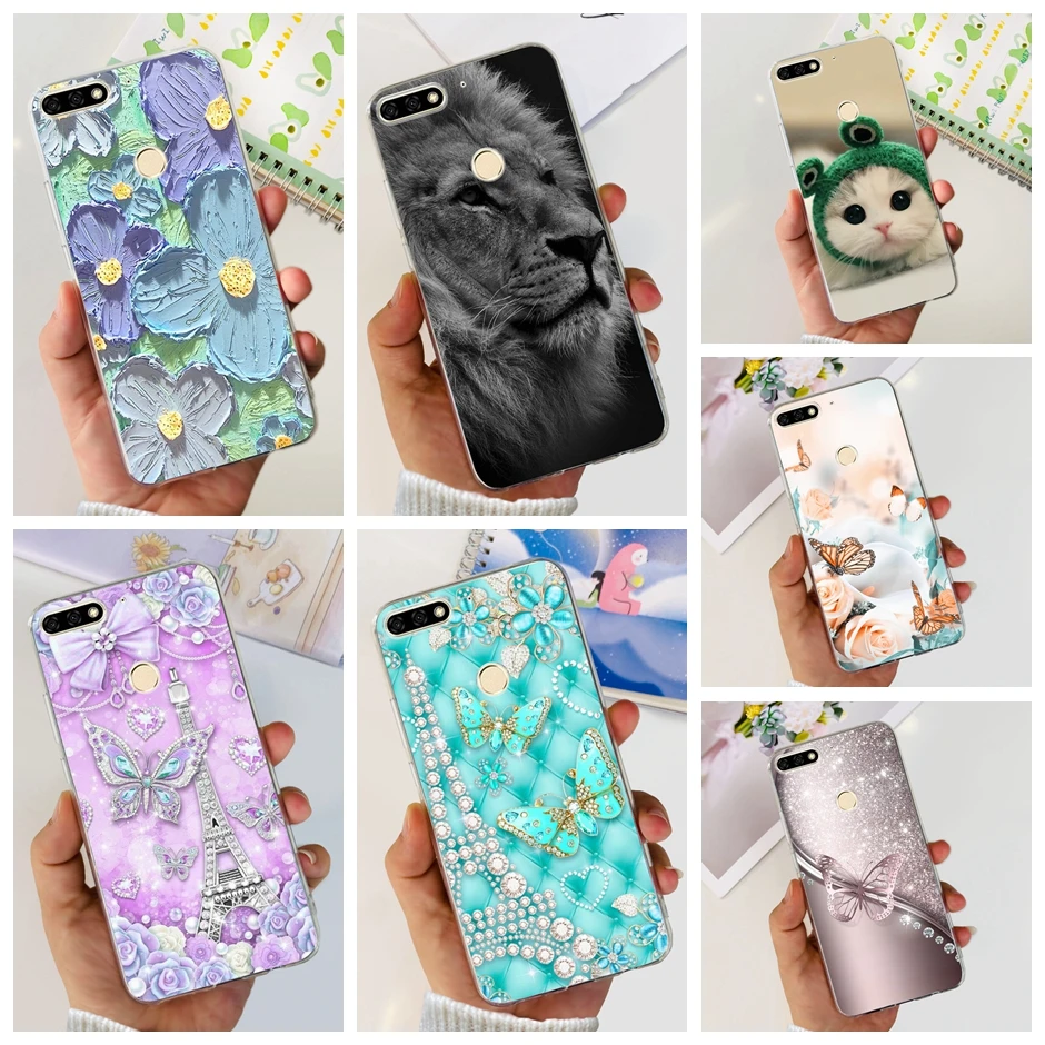 

Silicon Case For Huawei Honor 7 C 7C 7A 7X Soft Tpu Back Phone Cover Bumper Honor7C Honor7A Honor7X Etui Printing Coque