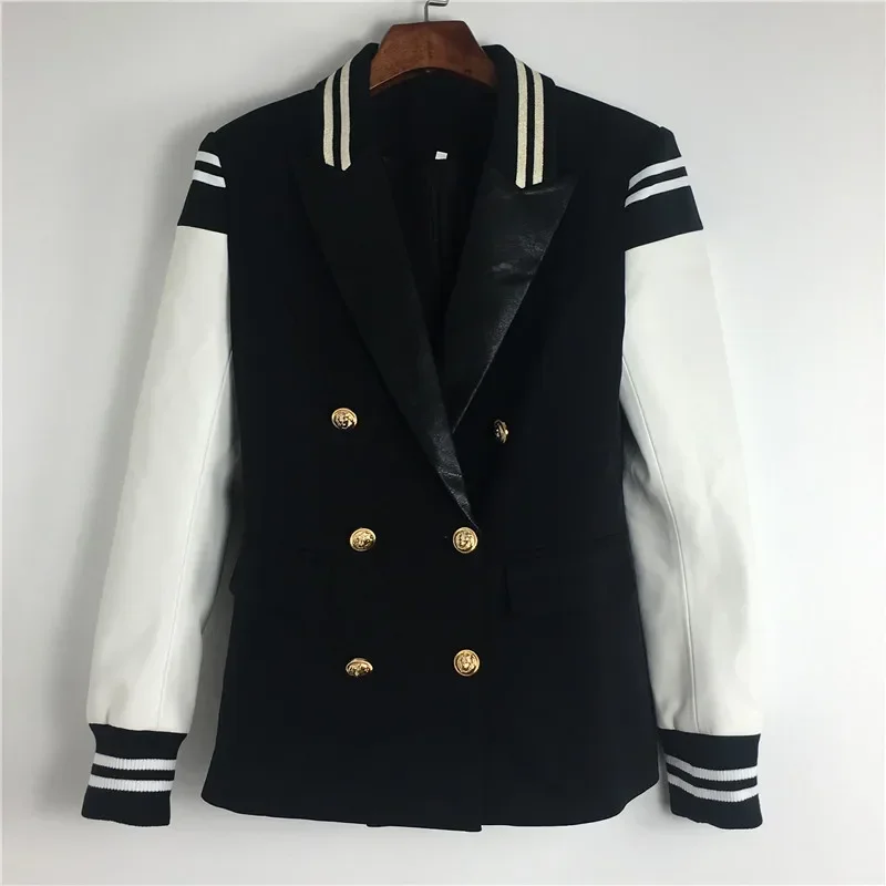 Высокое качество большие размеры 2024 осенне-зимний женский пиджак пальто с