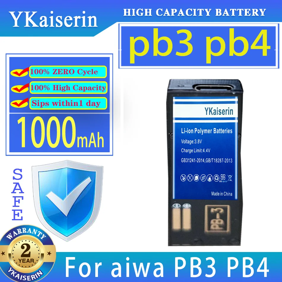 

YKaiserin Battery 1000mAh For aiwa px30 px50 rl30 rl75 ps3 RL75 PS3 jx729 jx629 jx202 jx303 jx505 px370 jx609 p50 jx303 jx2000