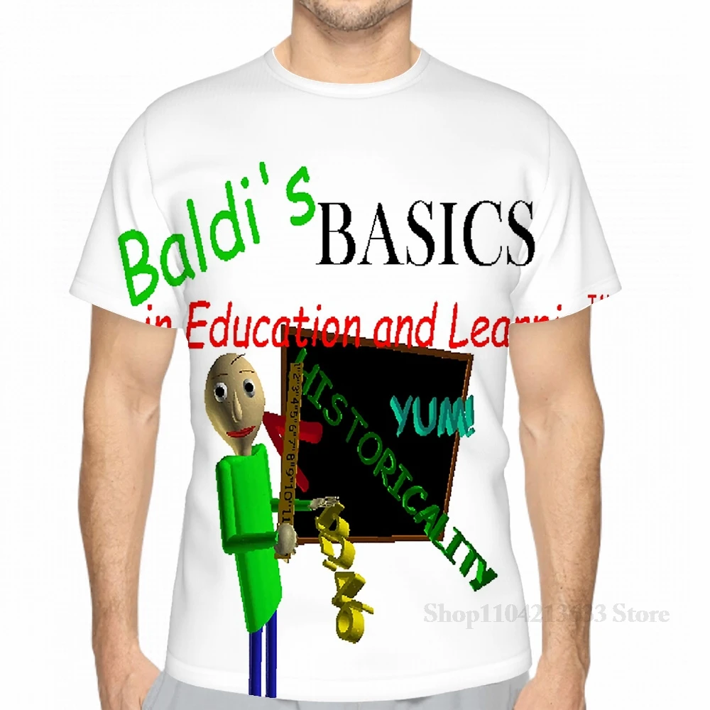 Мужская футболка с принтом Baldis Basics in Education and Learning женская модная для девочек топы