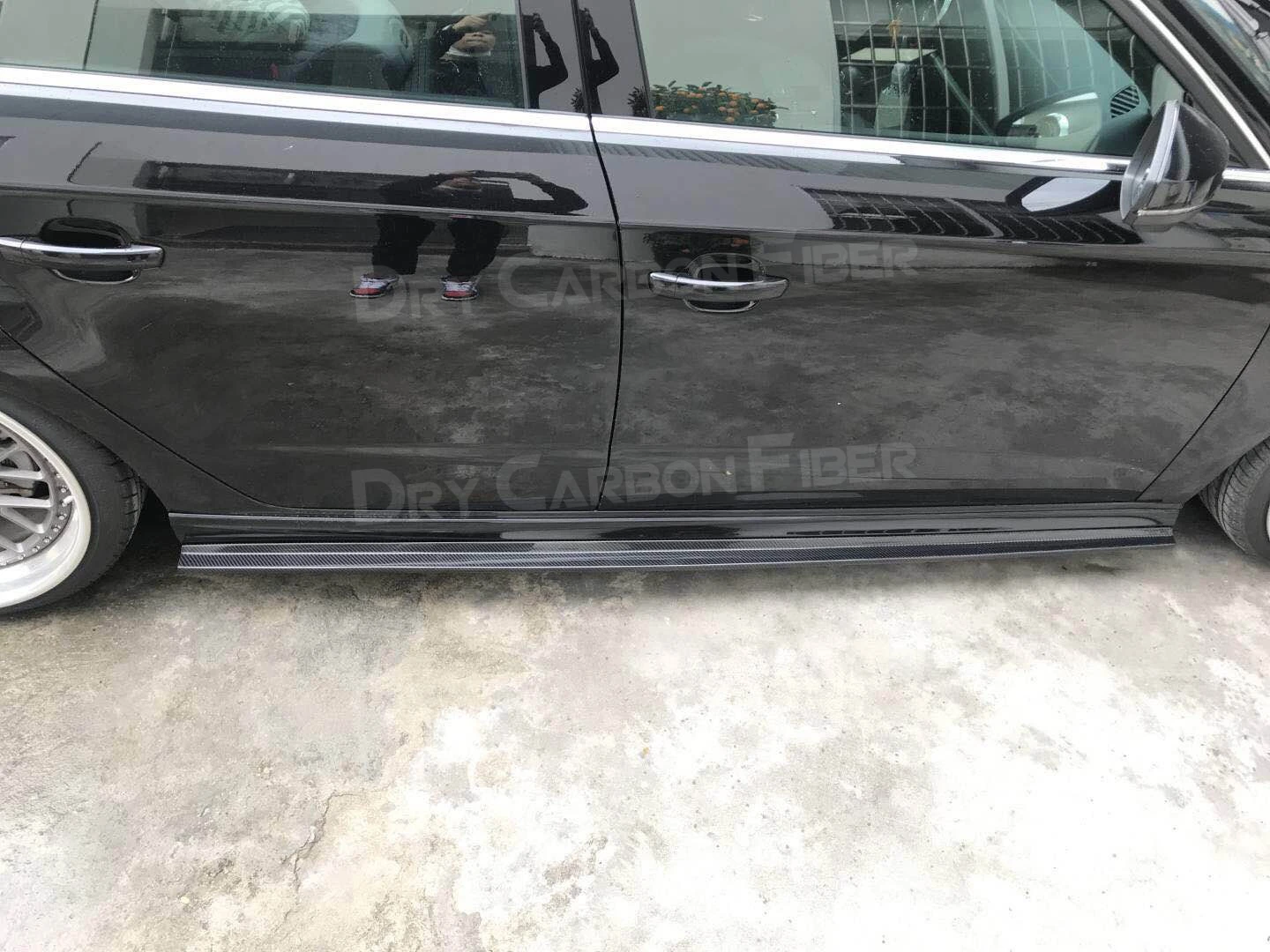 

Боковые юбки из углеродного волокна, защита Бампера, Стайлинг автомобиля для Audi A3 S3 RS3 Hatchback 2017-2019