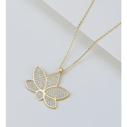 

925 Sterling Silver Large Lotus Flower Necklace Stylish User-Friendly Cheap And High Quality Elegant Fashion Girl Women Necklace