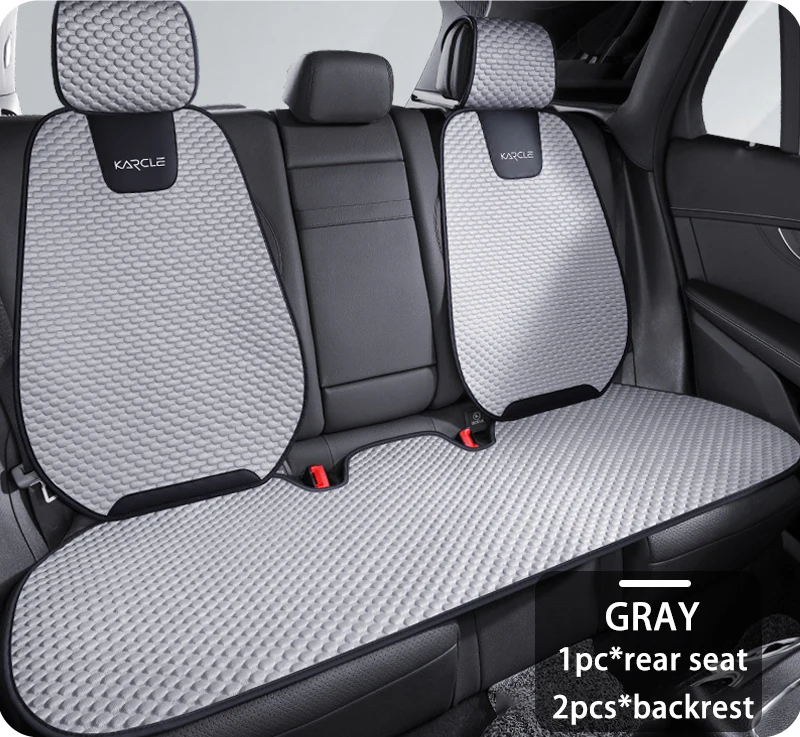 

Чехлы на автомобильные сиденья из ледяного шелка, полная защита, подушка для автомобильного сиденья, коврик, аксессуары для салона автомобиля, универсальный абсорбирующий автомобильный задний комплект