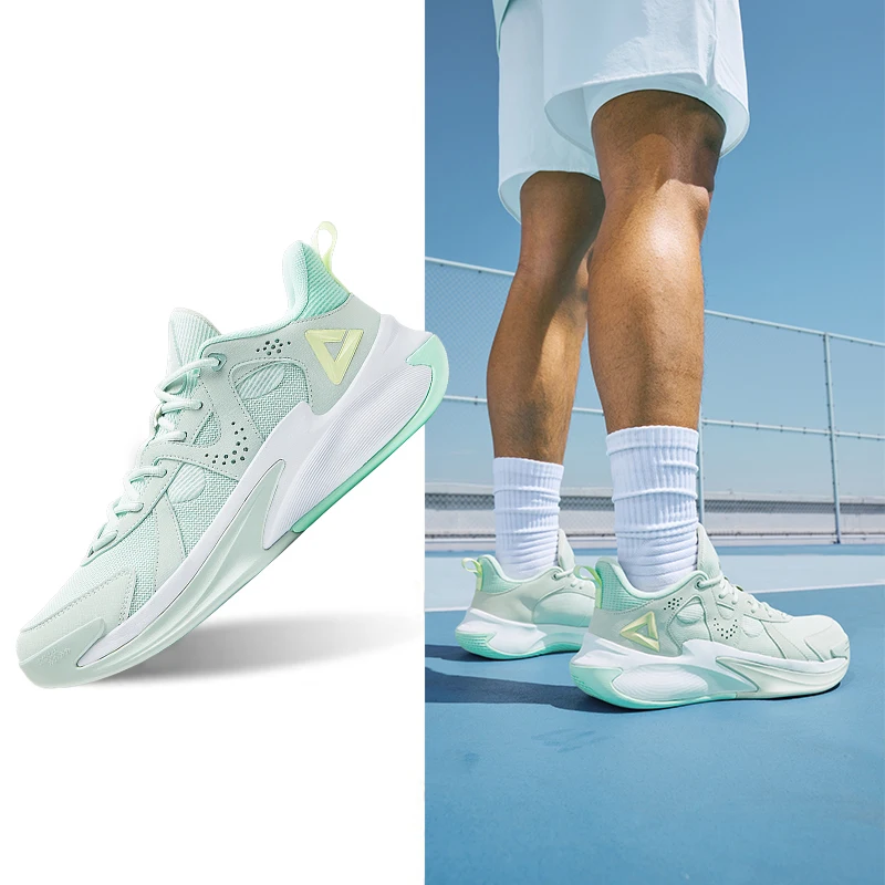 Мужские баскетбольные кроссовки Peak Triumph 1.0 летние армейские с дышащей сеткой