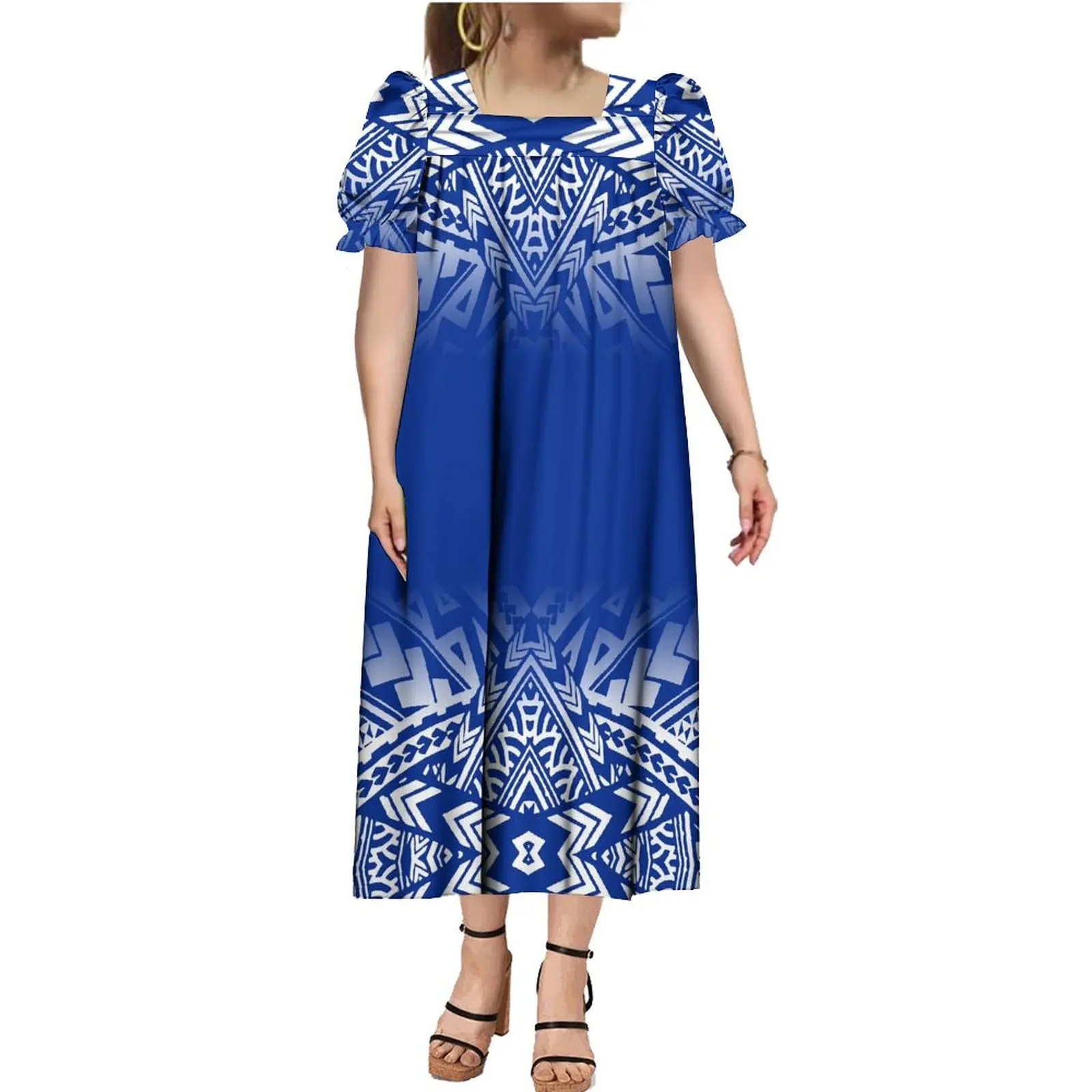 Платье Mirosia Mumu фиджийского стиля