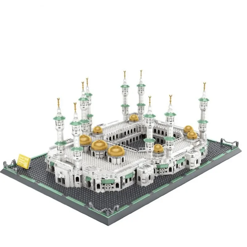 

WANGE 6220 Architecture Series The Great Mosque of Mecca Model Building Blocks Classic MOC House Educational Toys for Children