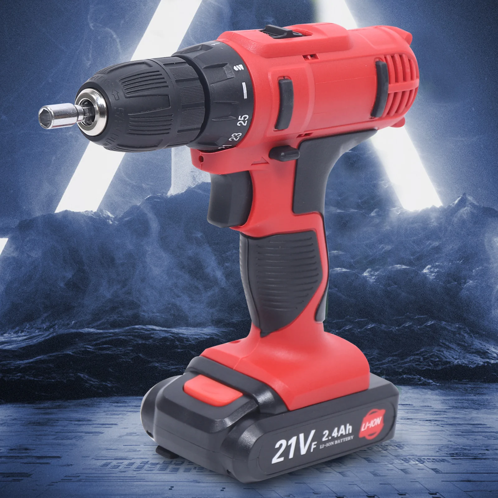 

Cordless screwdriver 2Gang LED 21V Drill Cordless screwdriver Drill Case