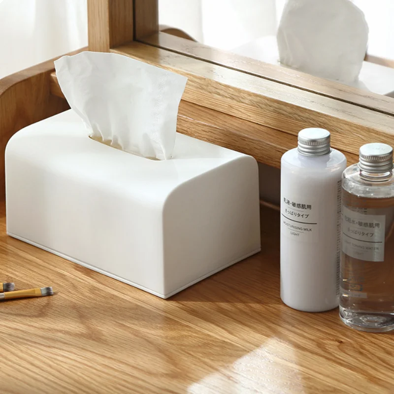 

Household plastic tissue box square tissue box car napkin rack kitchen storage rack simple and elegant tissue boxes