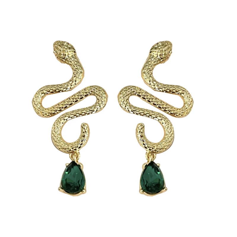 

2023 Golden Snake-Sharp Earrings, S925 Silver Needle Dangler, Classical Eardrop, Women's Earrings Jewelry for Birthday/Valentine