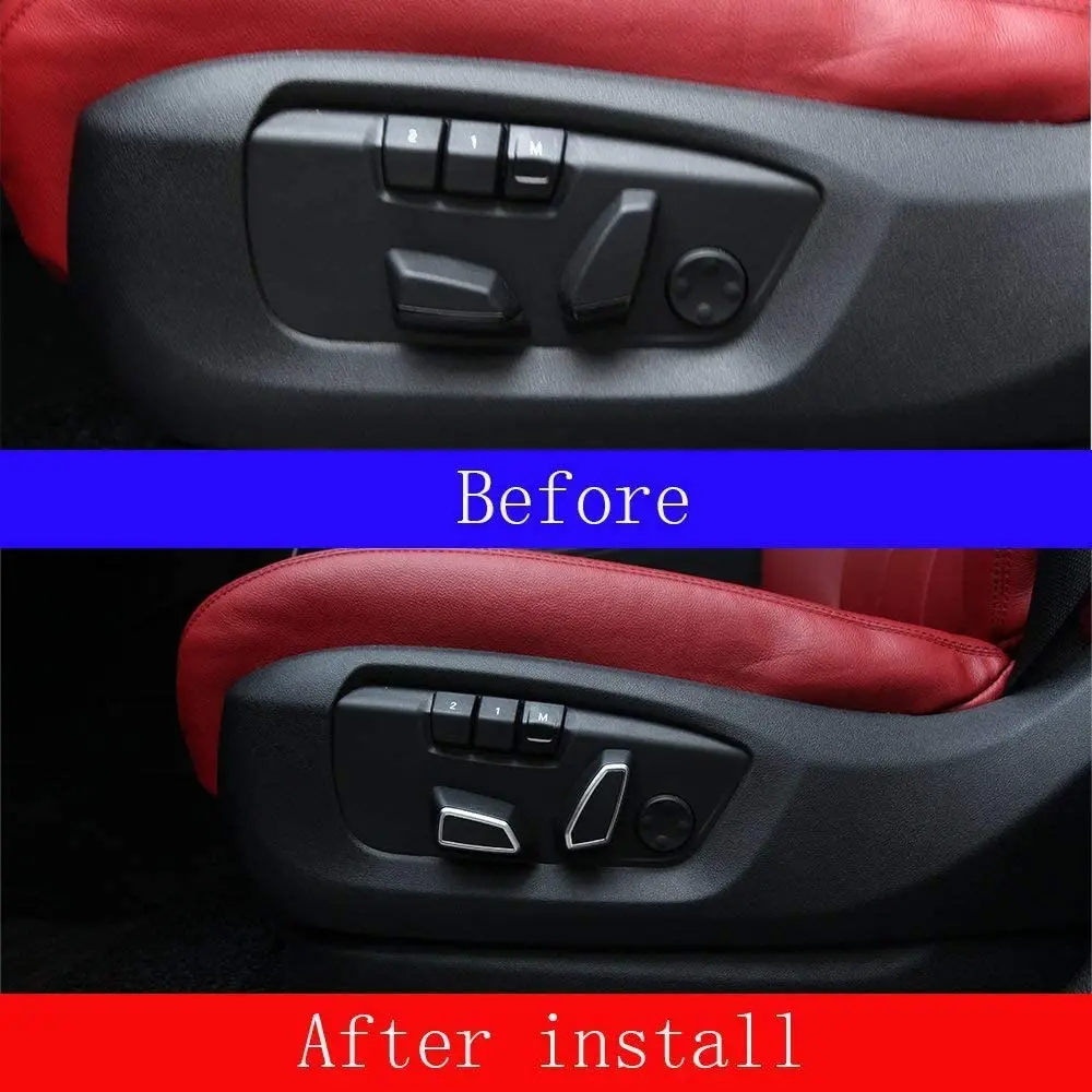 

ABS Plastic Seat Adjustment Button Cover Trim Car Accessories For BMW 1 2 3 4 Series F30 F34 F45 F46 F48 2013-2017