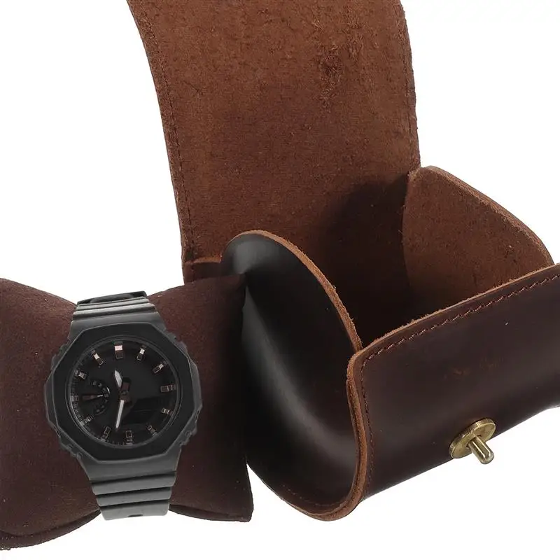 

Watch Case Box Travel Roll Display Jewelry Organizermen Storage Singleholder Wristwatch Rings Earrings Watches Packing Giftpouch