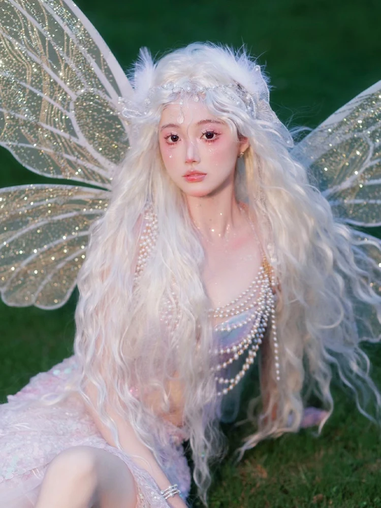 Фея-бабочка бикини Русалка кристаллическая смола + силиконовый бюстгальтер