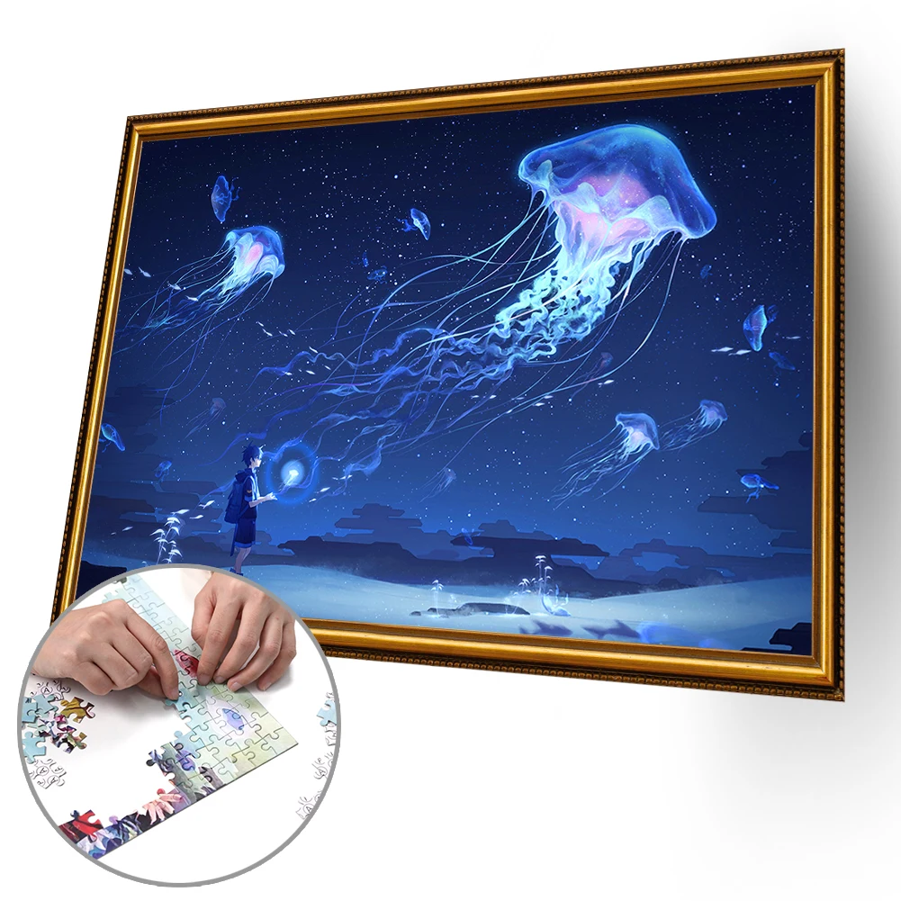 

Educational Jigsaw Toys 1000pcs DIY Fantasy Still Life Puzzle for Kids Adults with Bedroom Decoration Stickers
