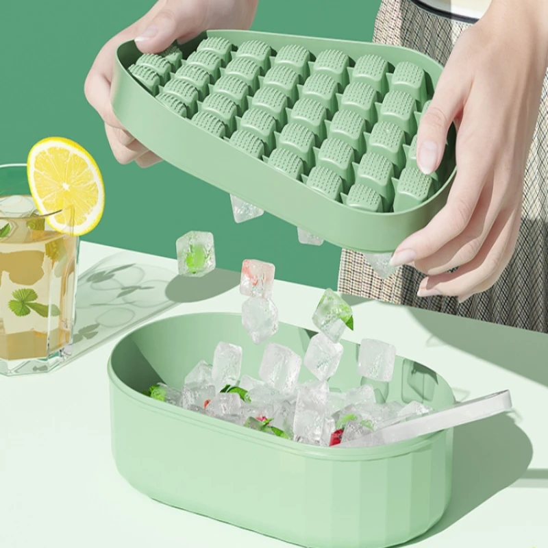 

Ice Box with Lid round Spherical Square Ice Large Capacity Edible Silicon Ice Tray