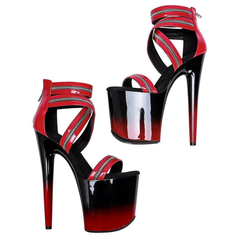 Leecabe 8Inch/20cm Women's Platform party High Heels Shoes Pole Dancing Shoes