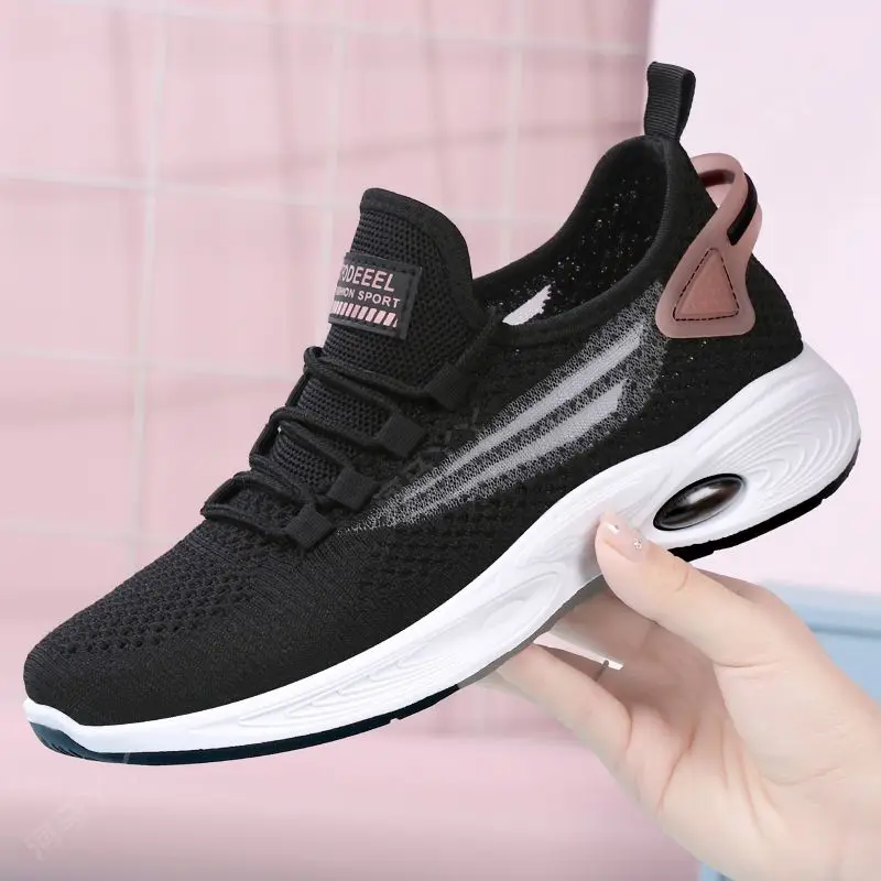 Summer women's shoes mesh breathable hollow mesh flat shoes anti-skid casual shoes fashion lightweight sports small white shoes