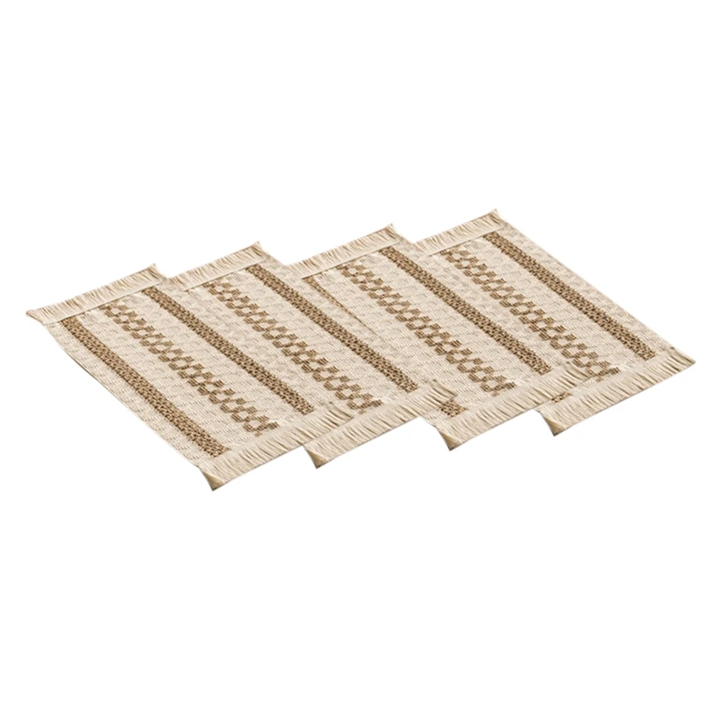 

4 шт., столовые приборы из пеньковой веревки