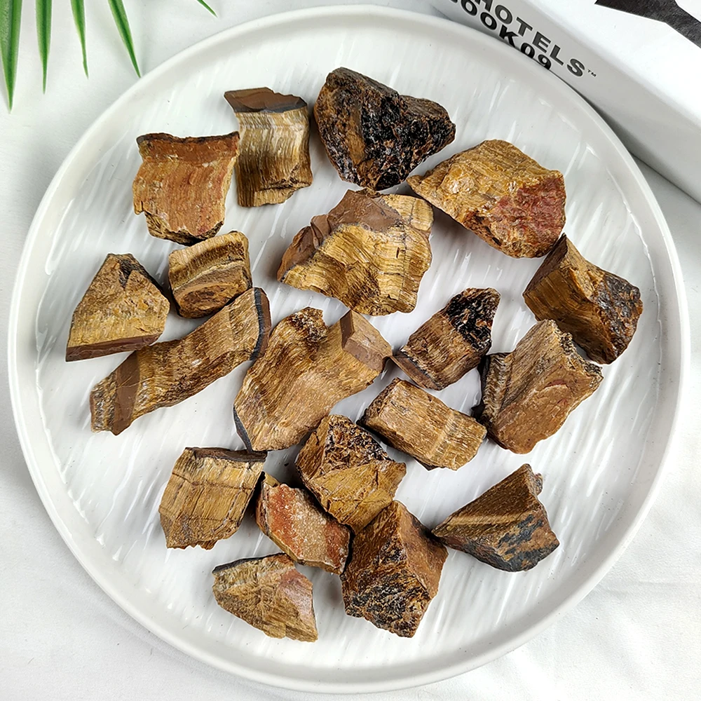 100 г/упаковка натуральный кристалл желтый тигровый глаз