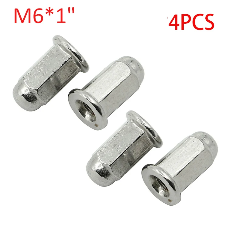 

Гайки с шагом резьбы M6 M8 M10, 4/8 шт., гайки для Honda Yamaha BMW, размер 6 мм x 1 дюйм/8 мм x 1,25 дюйма/10 мм x 1,25 дюйма