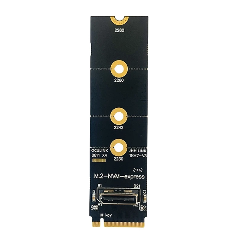 Для адаптера M.2 NVME к Oculink Female SFF-8612 PCI-E X4 поддержка DOCK-OC4 для 2 5-дюймового U.2 (SFF 8639) SSD