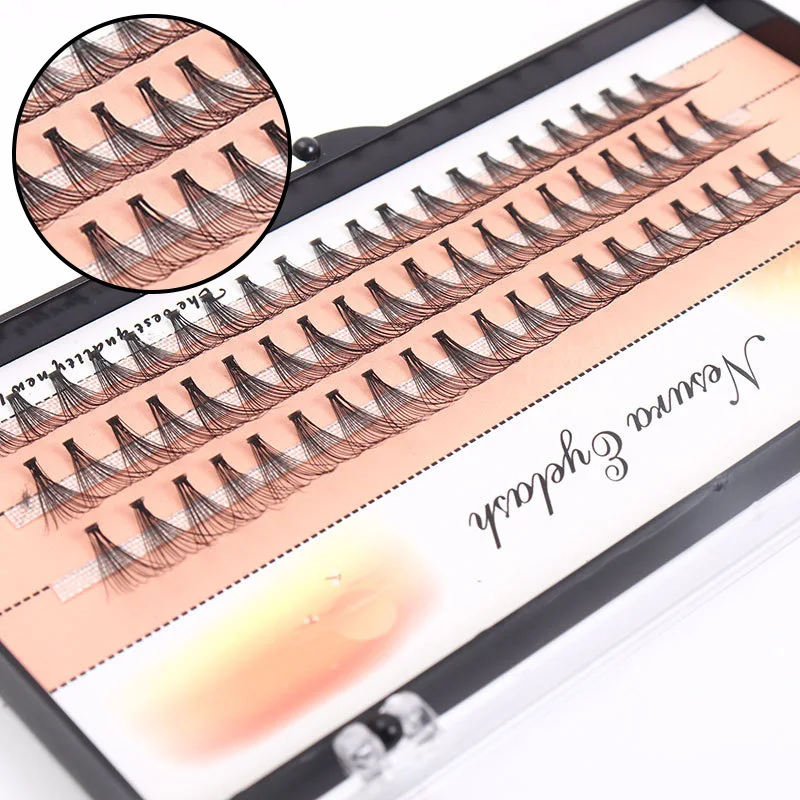 

Термоплавкий прививочный накладные ресницы натуральные длинные мягкие одиночные модные ресницы ручной работы инструменты для макияжа