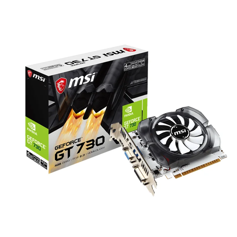 

Совершенно новая графическая карта MSI N730-4GD3 V2 GT730 NVIDIA начального уровня, графическая карта подходит для использования в офисе, оригинальная упаковка