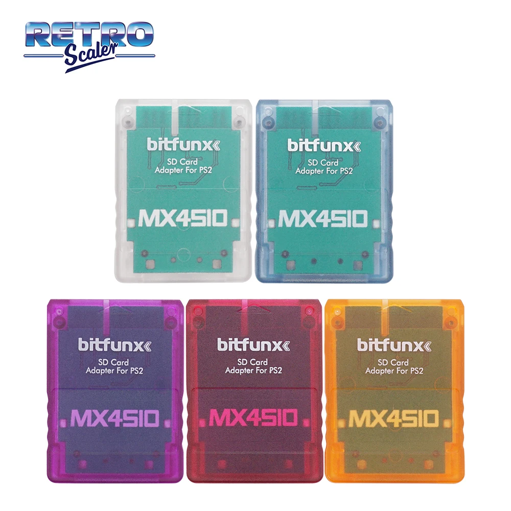 Адаптер для SD-карты RetroScaler MX4SIO SIO2SD игровых консолей PS2 + карта Fortuna 64 Мб FMCB OPL1.2.0