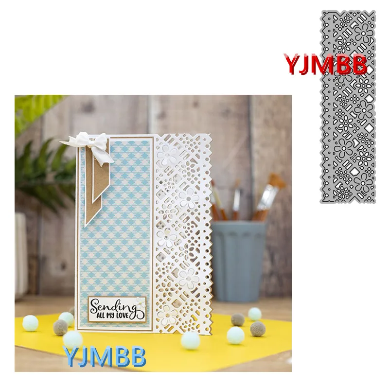 

YJMBB 2022 New Beautiful Lace Border #3 Metal Cutting Dies Scrapbook Album Paper DIY Card Craft Embossing Die Cutting