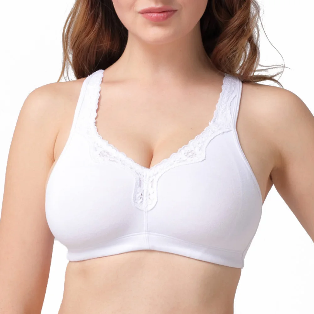 Cotton Bra Non Padded Comfort Underwear Full Large Cup Seamless Wirefree Thin Women Bras Plus Size Bras C D E F G H I