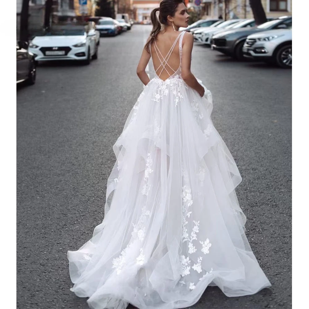 

Best Selling Bridal Dresses 2023 Wedding Dress for Woman Robe Bride Women Suitable Request Weddding Brides Party Evening Women's