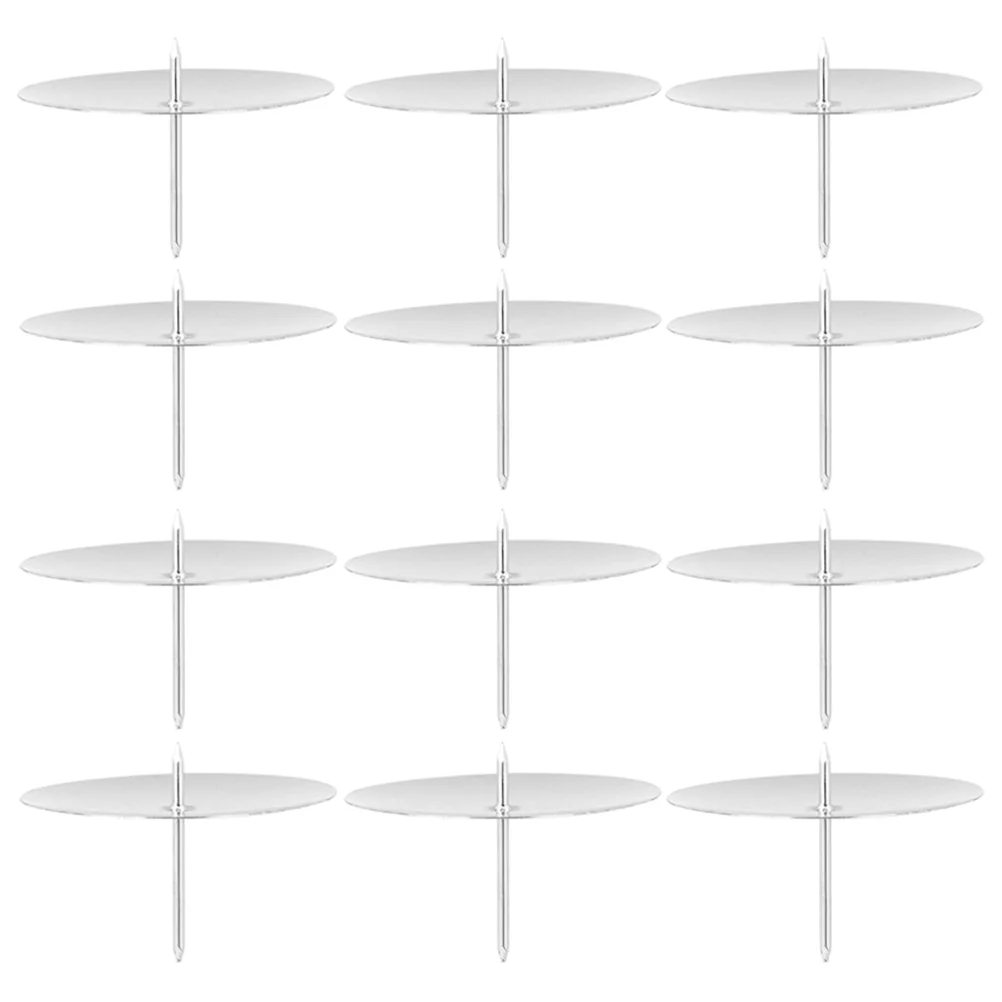 

20pcs Wax Rack Plate Tray Metal Wreath Fixator Candlestick Fixing Holder