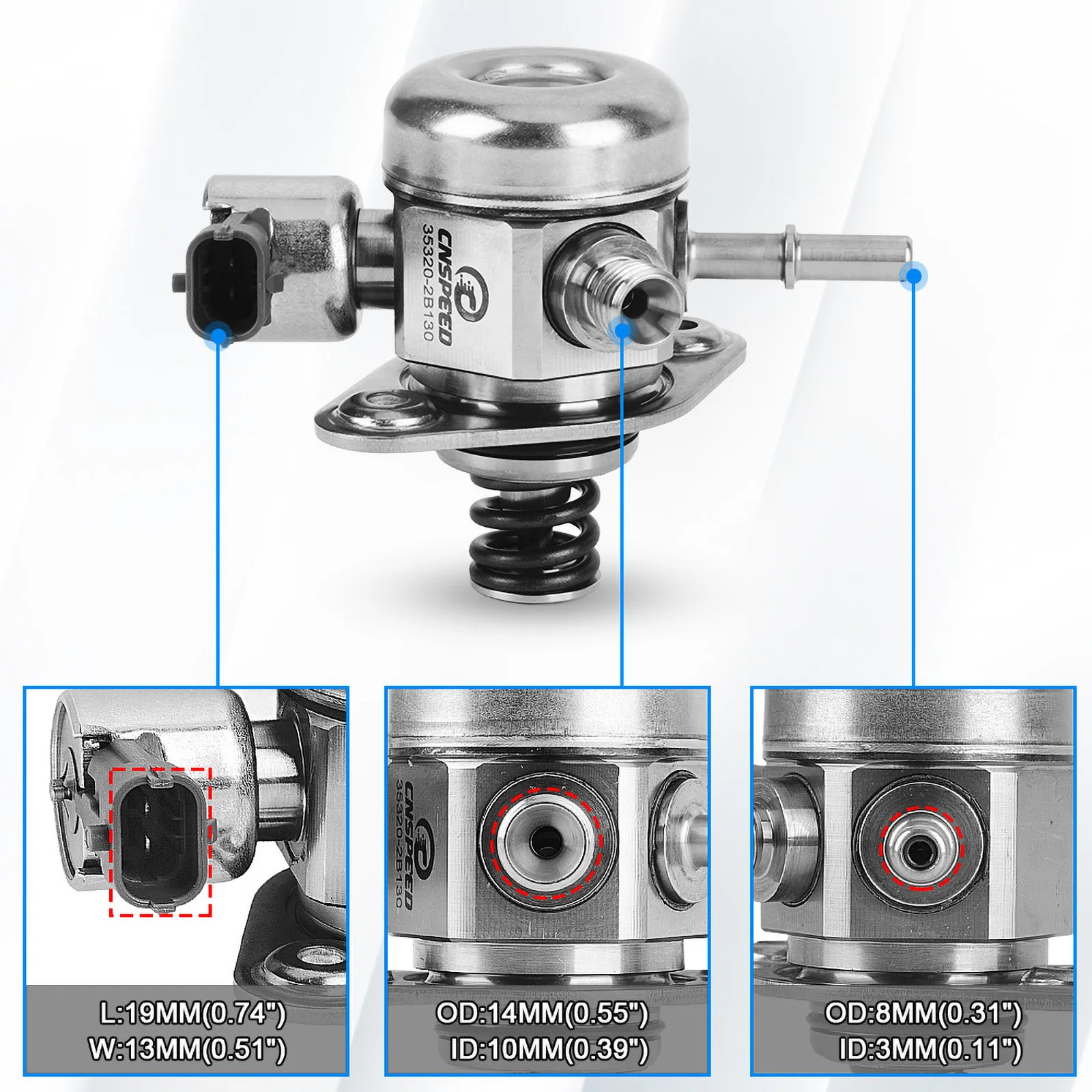 35320-2B220 топливный насос высокого давления (Новый) для Hyundai Accent 2011-2017 Sonata 2015-2017 Kia Soul