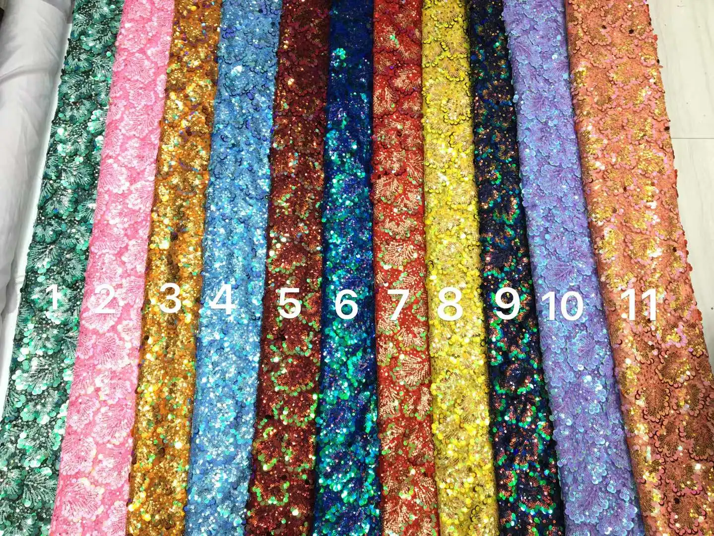 

African Sequins Lace Fabric 2023 High Quality Sequence Embroidery French Nigerian Lace Fabric For Wedding Aso Ebi Party Sewing