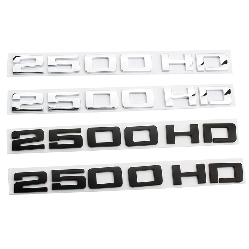 

Car 3D ABS Chrome 2500 HD Decals Sticker For Chevrolet GMC Silverado 2500HD Sierra Yukon Car Trunk Letters Badge Emblem Stickers