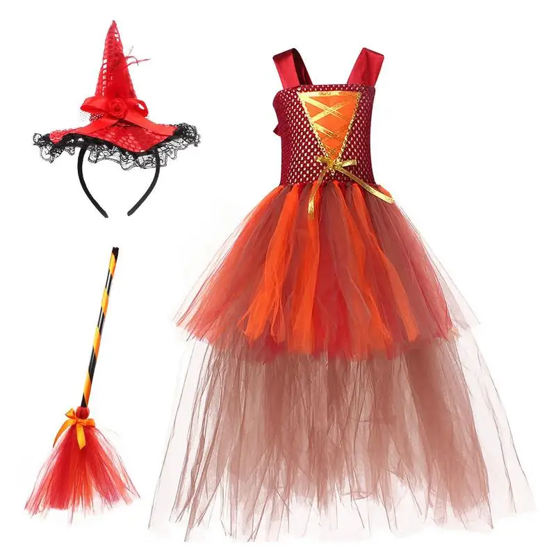 

Halloween Girls Lace Dresses Girl Princess Pageant Dress Soft Wedding Bridesmaid Party Pageant Dress For Halloween Carnival