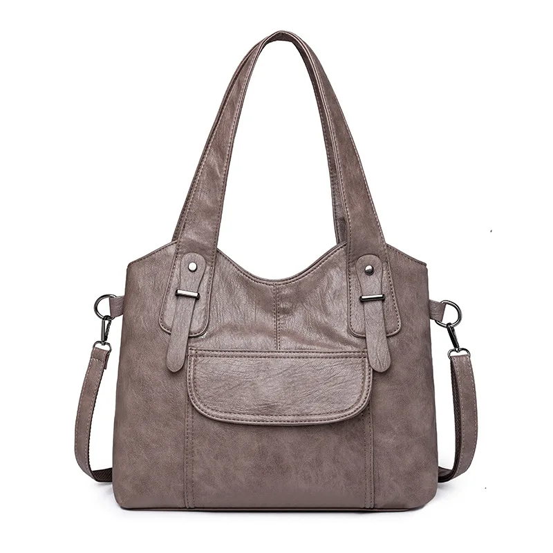 

Shoulder Bag for Women Soft Leather Handbags Solid Color Tote Bag Women Crossbody Bag