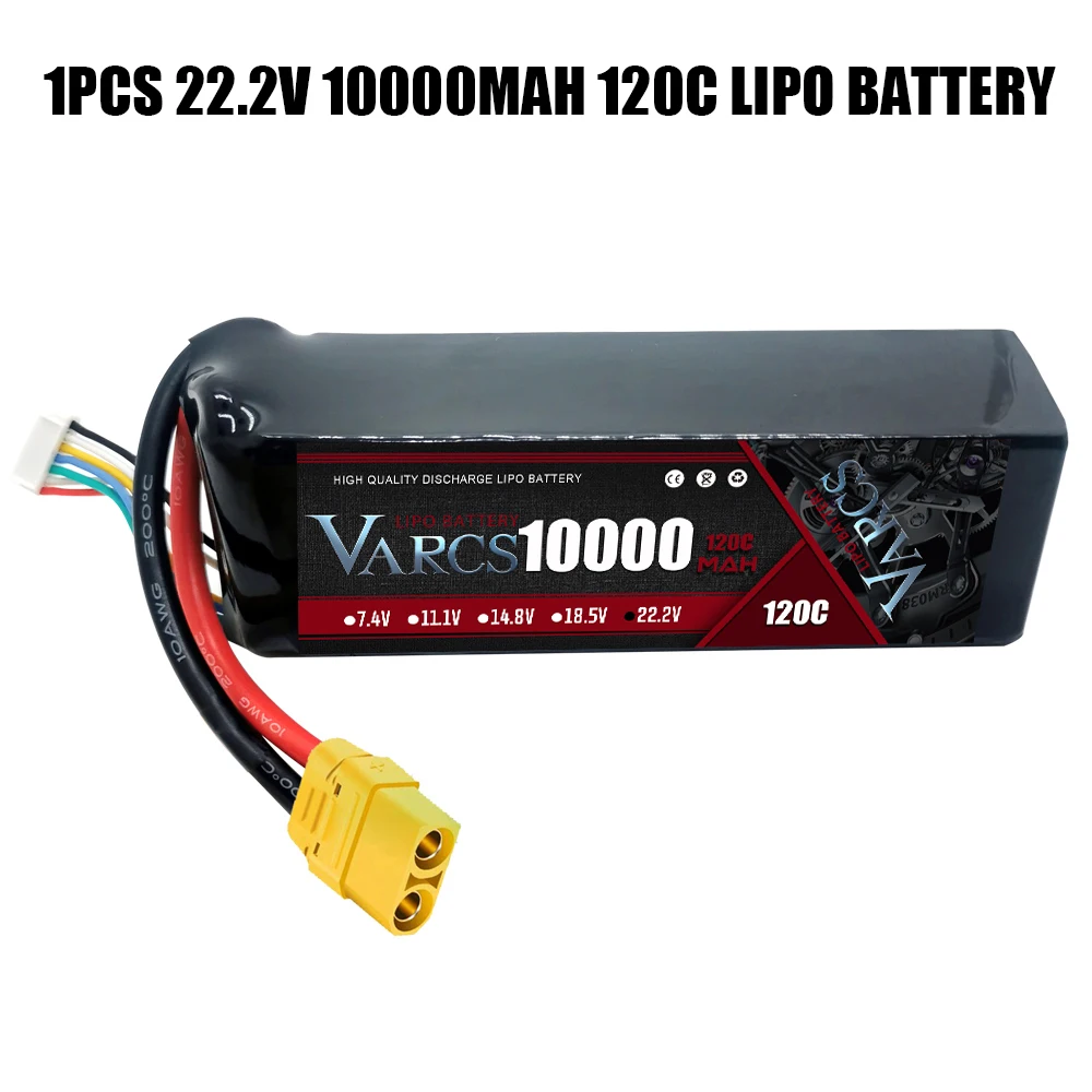 Batteries 7.4V 7.6V 11.4V 11.1V 15.2V 14.8V 22.2V 2S 3S 4S 6S 5200Mah 6300Mah 6500mAh 6200mAh 6750mAh 8000mAh 7000mAh 10000mah