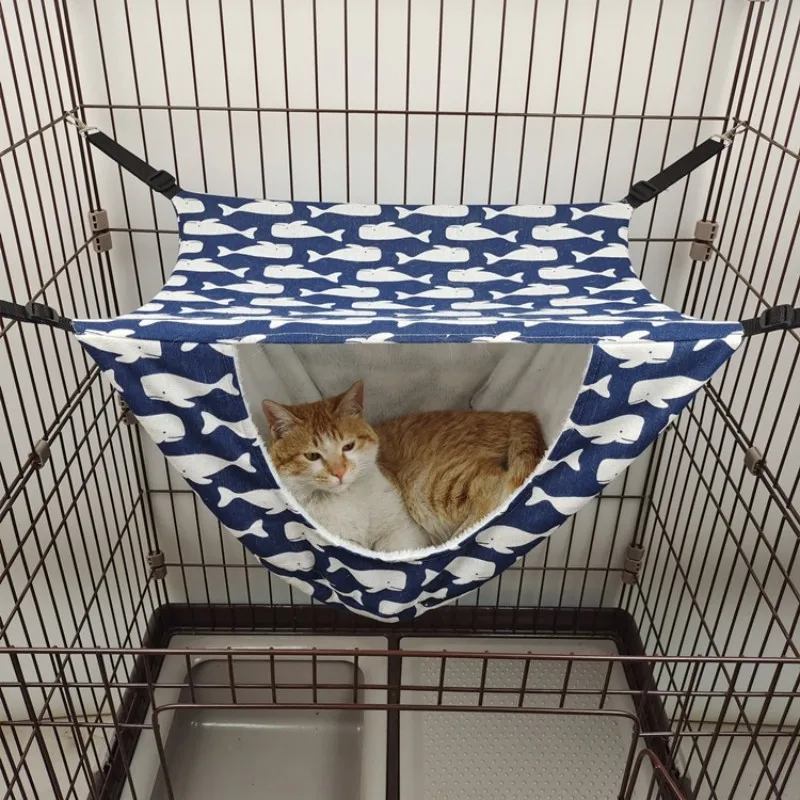 

Pet Cat Hammock Bunk Sleeping House Cat Cage Cat Hammock Cat Litter Cat House Swing Toy Pet Supplies