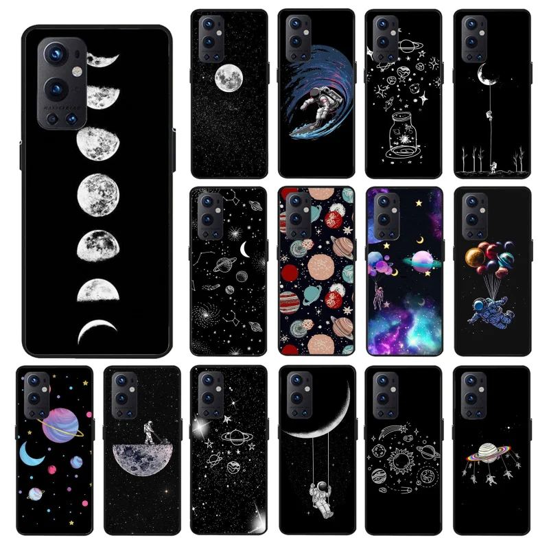 

Moon Astronaut Phone Case for OnePlus 10 Pro 10T 7T Pro 8 8Pro 8T 9 Pro 9R 9RT Nord2 OnePlus N100 N10 N200 Nord CE